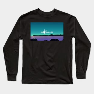 MOULE Logotype Above Penguin Island Long Sleeve T-Shirt